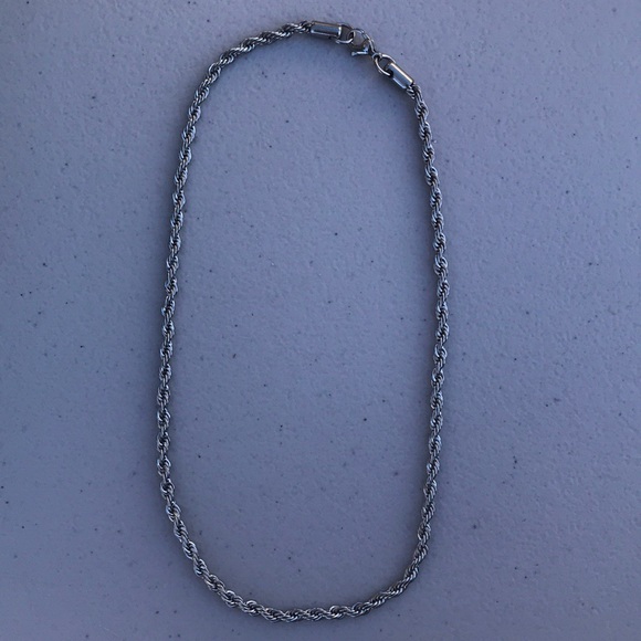 Sterling Silver Rope Chain - Picture 2 of 2